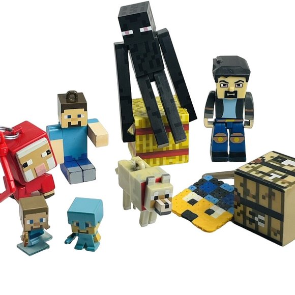 Minecraft Kids Toy Random Lot Action Minifigures Animals Figure Blocks Keychain - Picture 2 of 13